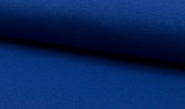 Bündchenstoff, 95% Baumwolle und 5% Elasthan, Glatt, royal-blau, 17,90 €/m