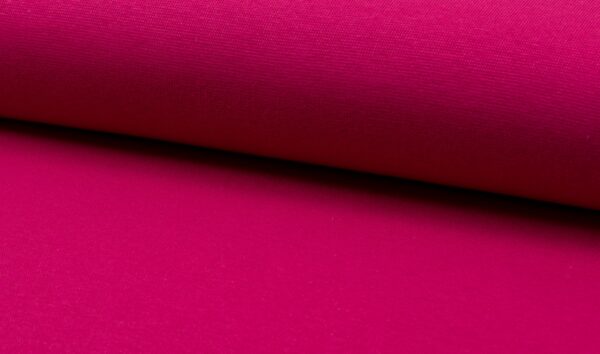 Bündchenstoff, 95% Baumwolle und 5% Elasthan, Glatt, pink, 17,90 €/m